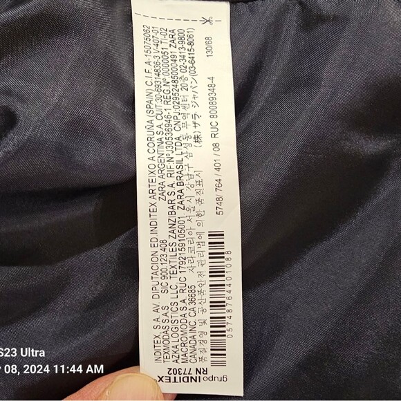 Zara Bog Boy Sport Jacket Navy Size 8 - Picture 2 of 9